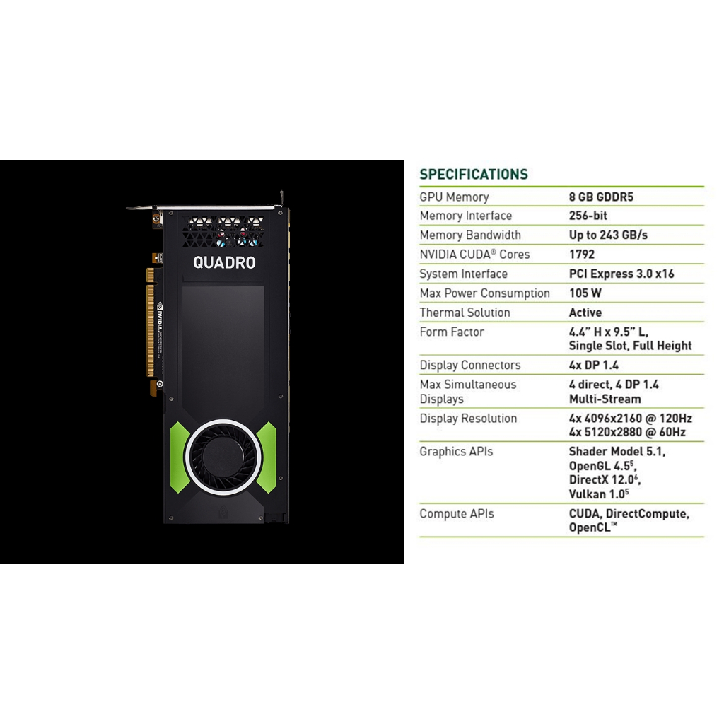 NVIDIA Quadro P4000 8GB GDDR5 工作站3D繪圖卡，6Pin VR SOLIDWORKS