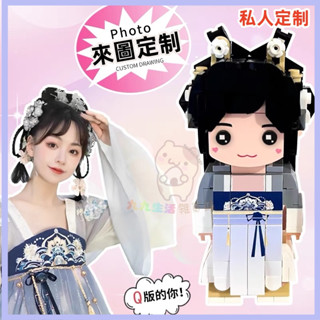 diy 手工禮物 照片定製 積木定製 積木人偶 定製公仔 創意禮品禮物送女朋友男生走心生日禮物