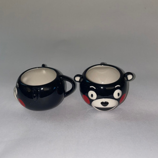 日本熊本熊造型咖啡杯 陶瓷布丁杯 奶酪杯 點心杯 收藏擺飾