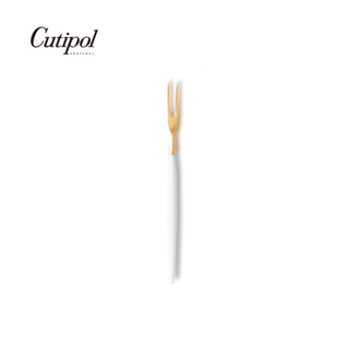 【Cutipol】GOA系列-白金霧面不銹鋼-12cm迷你水果/蛋糕小叉 葡萄牙手工餐具