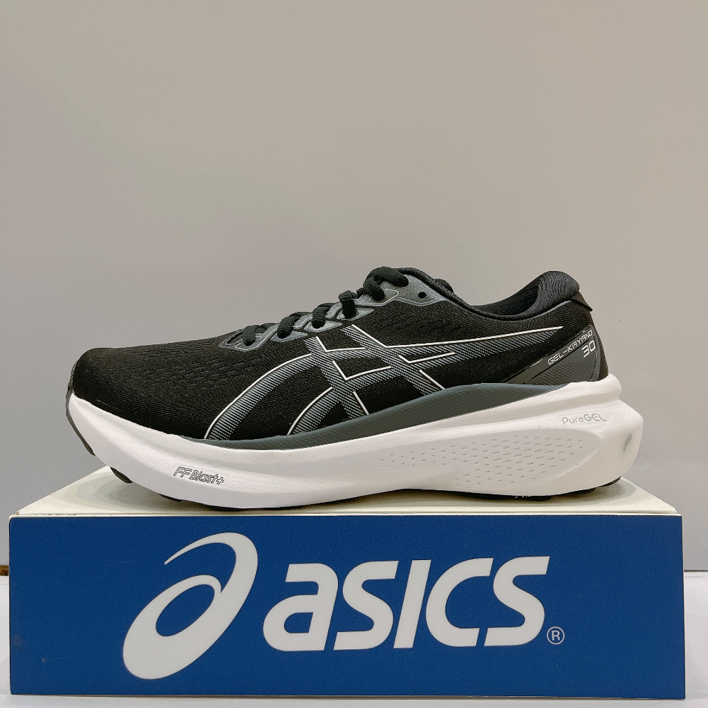 ASICS GEL-KAYANO 30 (2E) 男生 黑色 寬楦 緩震 運動 慢跑鞋 1011B685-002