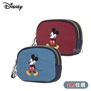 Disney 迪士尼 零錢包 休閒米奇 雙層零錢包 鑰匙包 錢包 皮夾 收納包 PTD22-C6-23 得意時袋