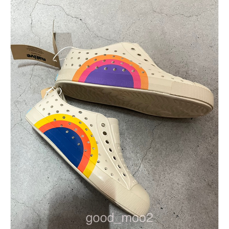古毛🌵 native 童鞋 雨天的好朋友 童趣 半圓弧 Eva 防水鞋