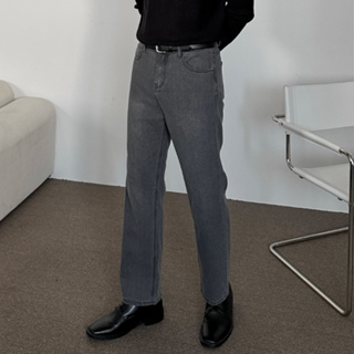 【Metanoia】韓國設計 寬鬆直筒牛仔落地褲