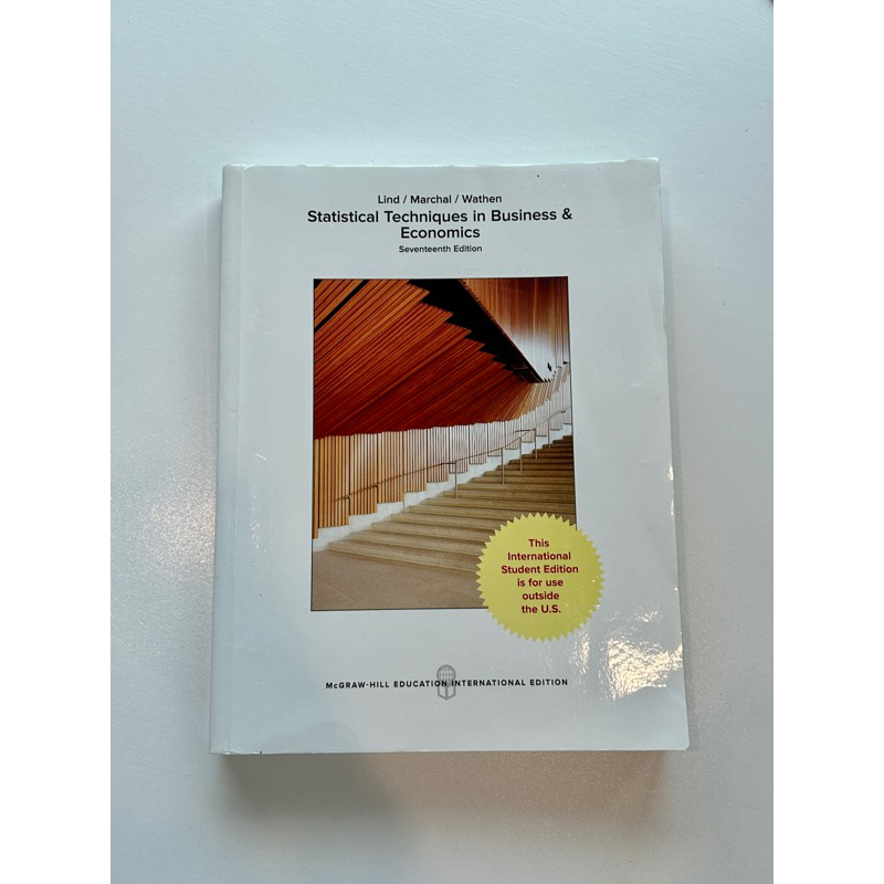 Statistical Techniques in Business &amp; Economics (7th Edition)