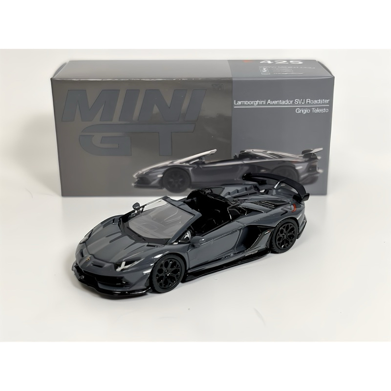 【STAN】現貨特價 MINI GT Aventador SVJ Roadster 敞篷灰 1/64 No.425