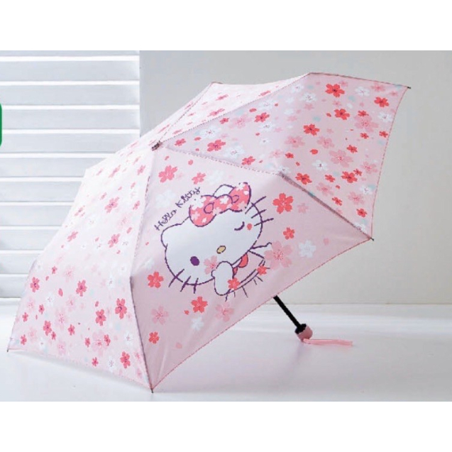 夢時代來店禮 Hello Kitty 浪漫櫻花折疊傘