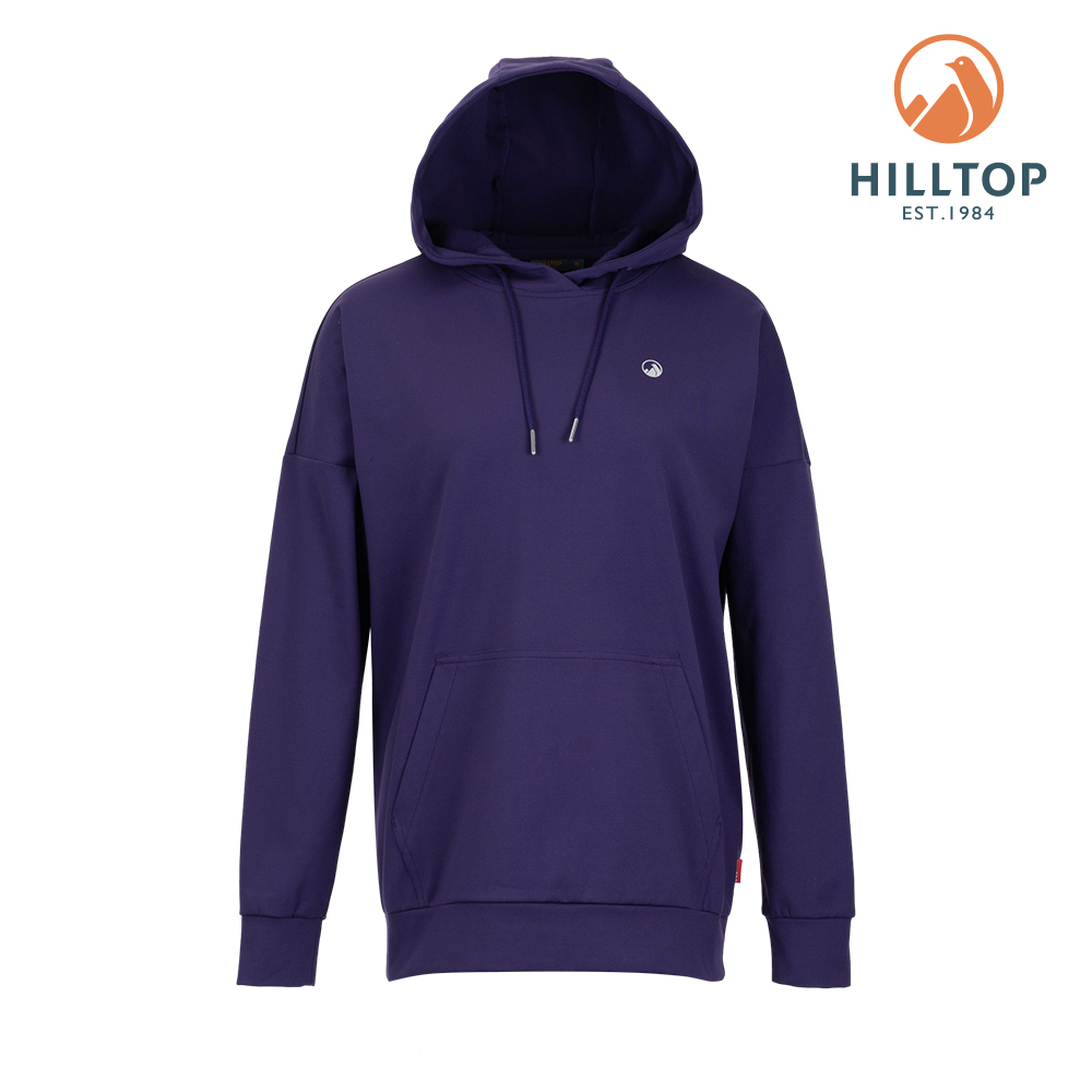 【HILLTOP山頂鳥】 刷毛連帽上衣 女款 紫｜PH51XFL7ECJ0
