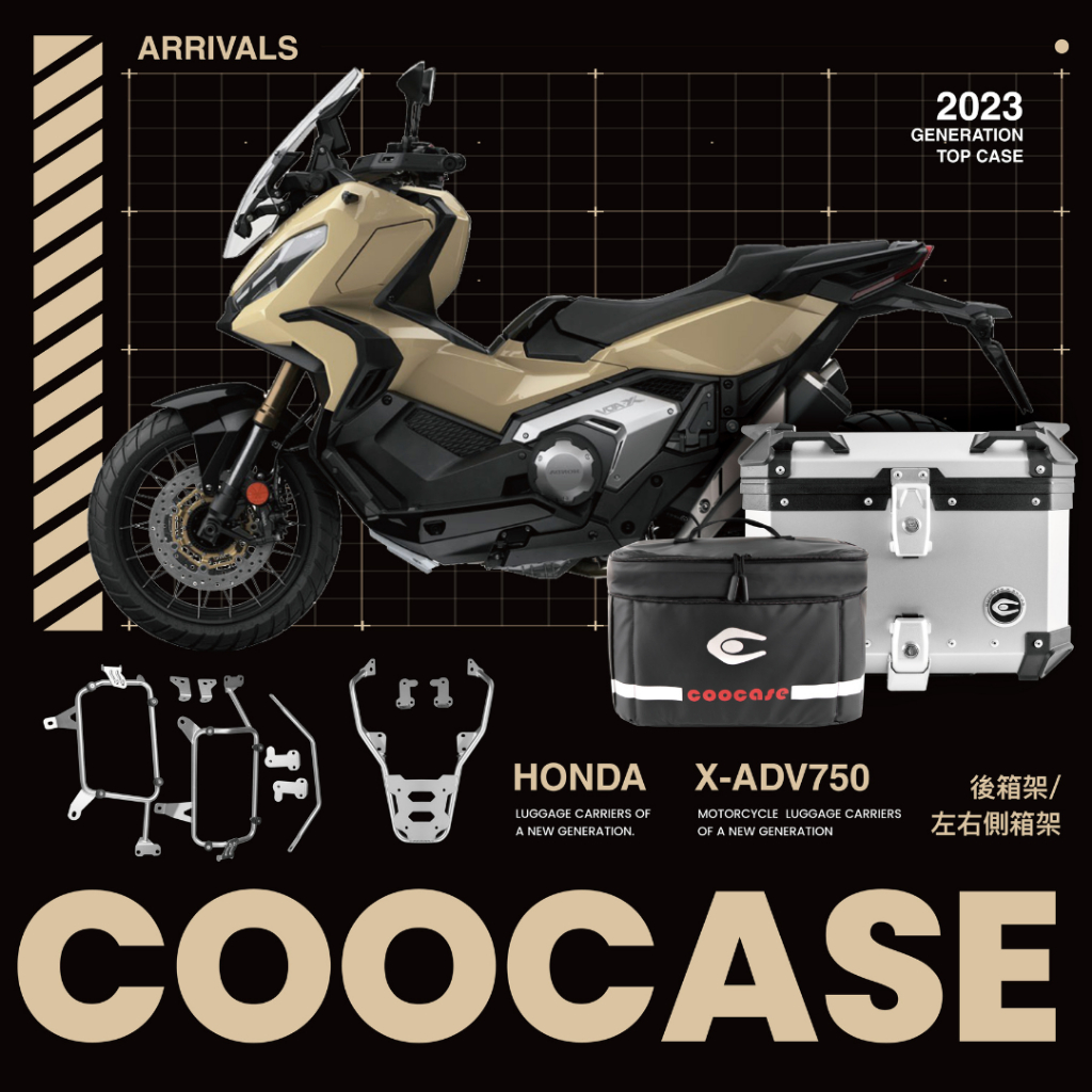 COOCASE Honda X-ADV750 2021- 後箱架