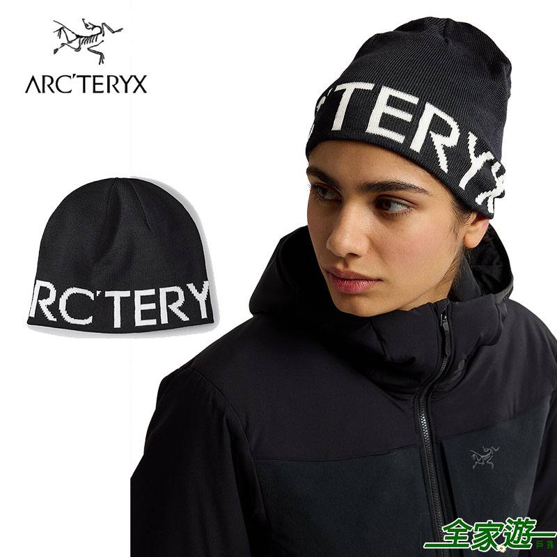 【Arcteryx 始祖鳥】Ｗord針織毛帽 虎鯨黑 保暖毛帽 護耳帽 登山帽 戶外保暖帽 X000007590
