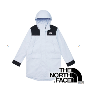 【THE NORTH FACE 美國】女DRYVENT防水單件式長版保暖外套『淺藍紫』NF0A81RZ 戶外 露營 登山