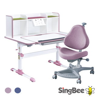 【SingBee 欣美】寬120cm 兒童桌椅組SBD-507A+139s(書桌椅 兒童桌椅 兒童書桌椅 升降桌)