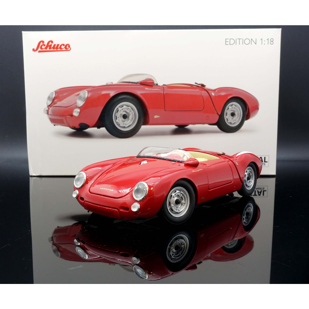 【MASH-】現貨特價 Schuco 1/18 Porsche 550 A Spyder 1957 Red