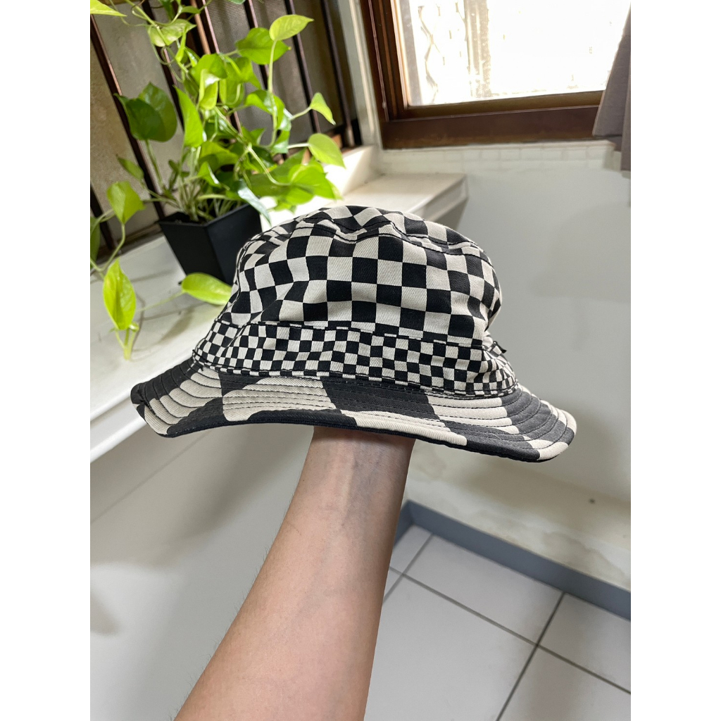 【二手】Vans CHECKER 棋盤格 BUCKET HAT 漁夫帽(七成新)