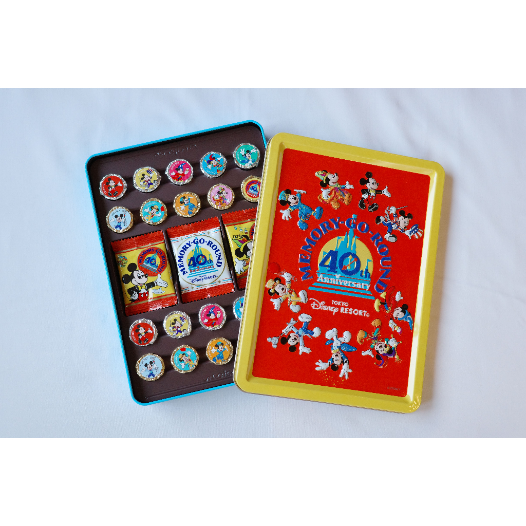 現貨 東京迪士尼 米奇 米妮 40週年 糖果 餅乾 巧克力 收藏鐵盒 實用鐵盒