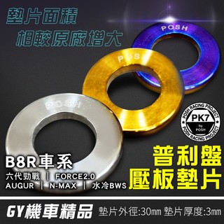 POSH | B8R 普利盤墊片 後墊片 傳動墊片 普利盤 壓板 鈦合金 適用 六代勁戰 水冷BWS FORCE2.0