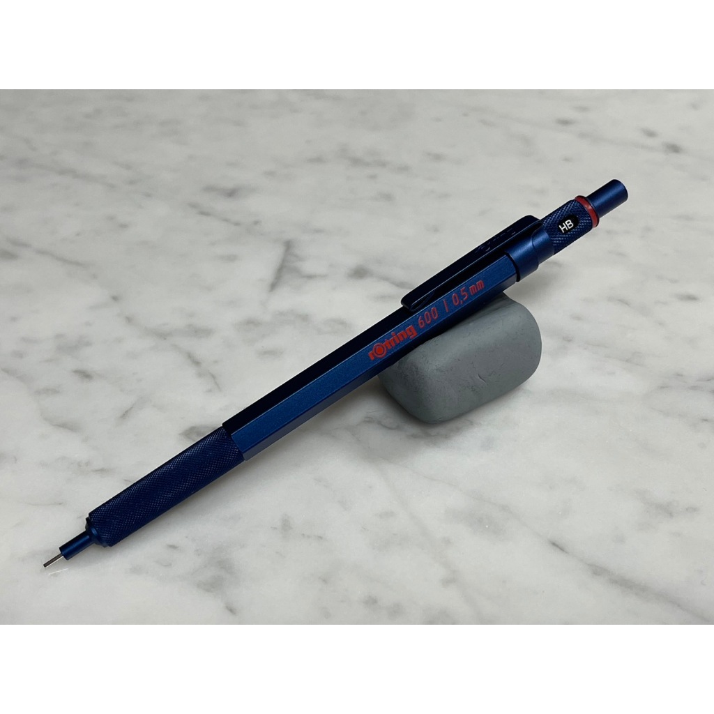德國洛登 rotring 600 紅環 自動鉛筆 製圖筆 0.5mm ( 藍）含替換筆頭