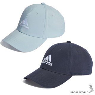 Adidas 帽子 老帽 刺繡 水藍/深藍【運動世界】II3554/IQ3469