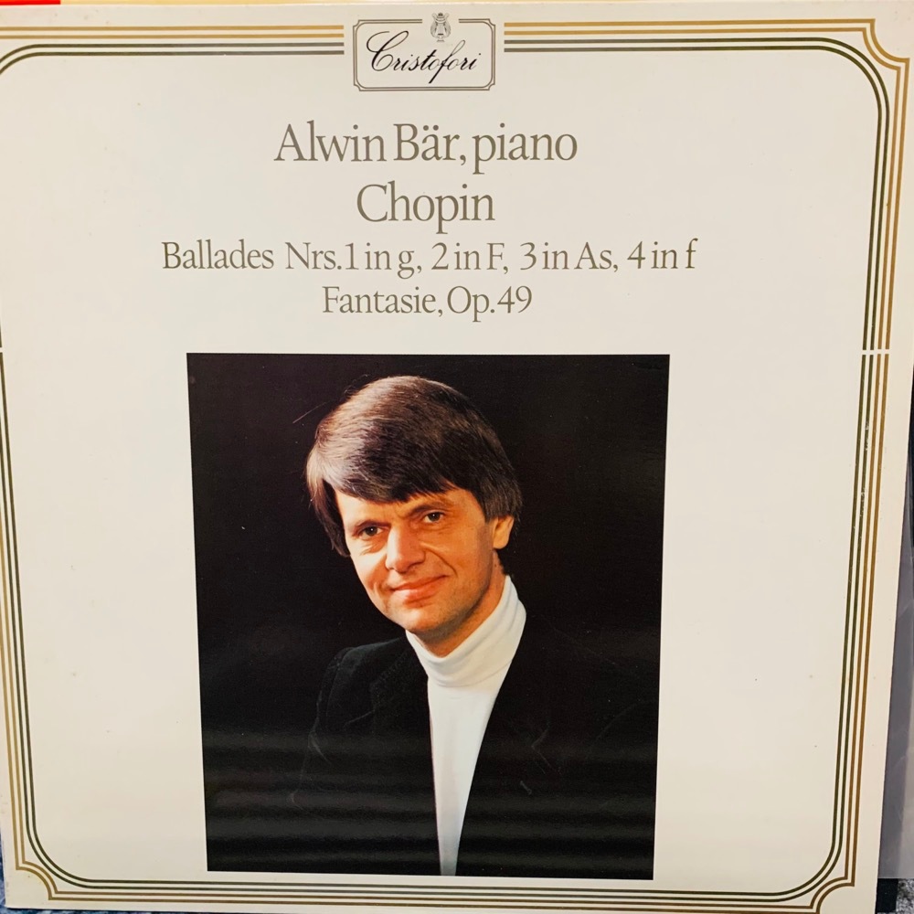 黑膠唱片 鋼琴 Chopin 蕭邦 敘事曲 Alwin Bar