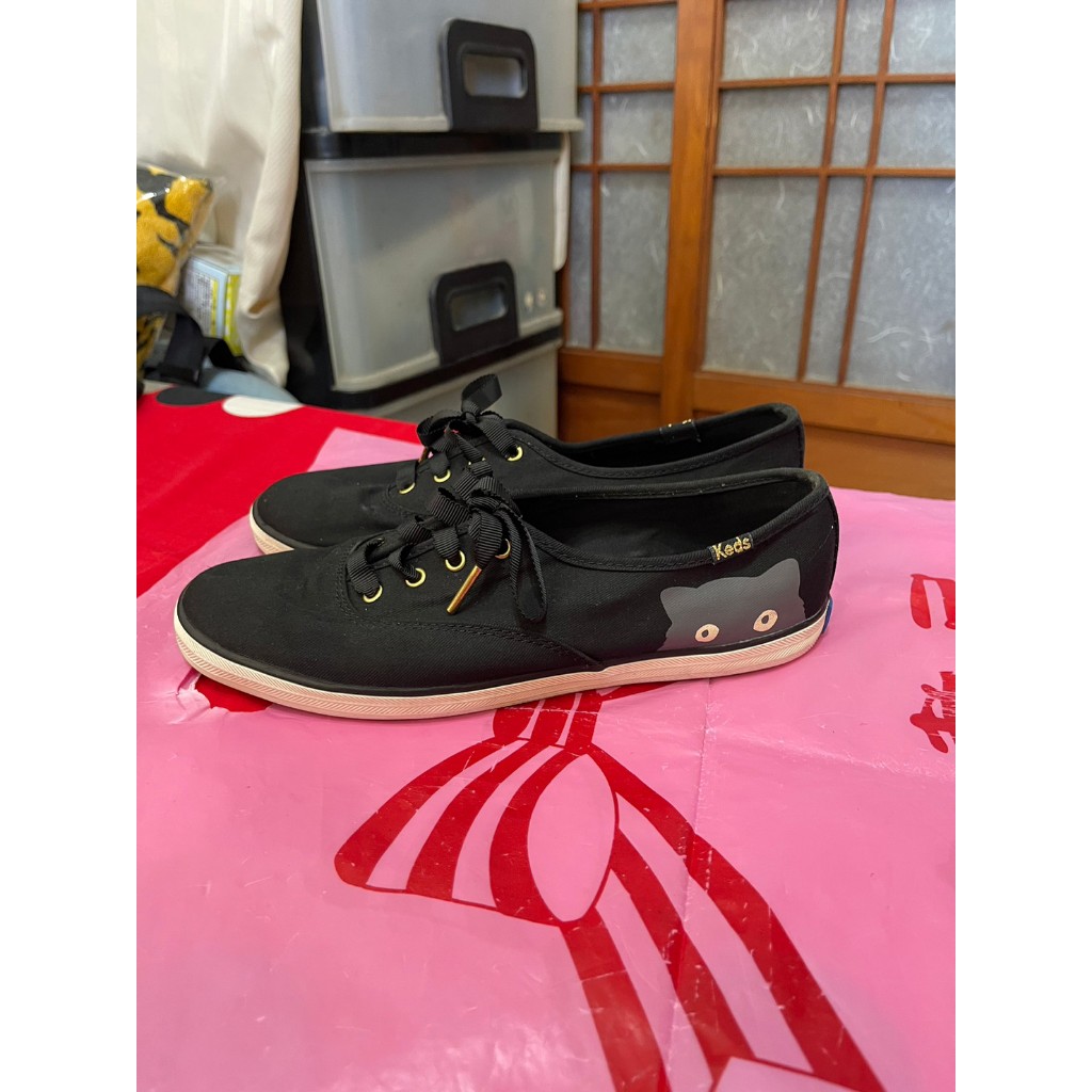 「 二手鞋 」 Keds x Taylor swift 女版休閒鞋 US7（黑）鐵4