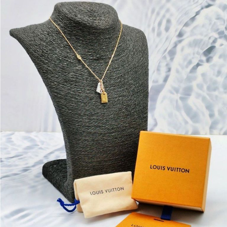 Louis Vuitton Precious nanogram tag necklace (M00599)
