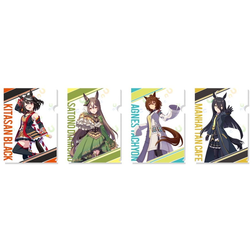 日本7-11合作限定 賽馬娘 A4資料夾 北部玄駒/里見光鑽/曼哈頓咖啡/愛麗速子/CY/7net/超商