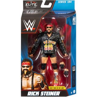 ☆阿Su倉庫☆WWE摔角 Rick Steiner Elite 104 傳奇巨星精華版人偶附出場配件 熱賣特價中