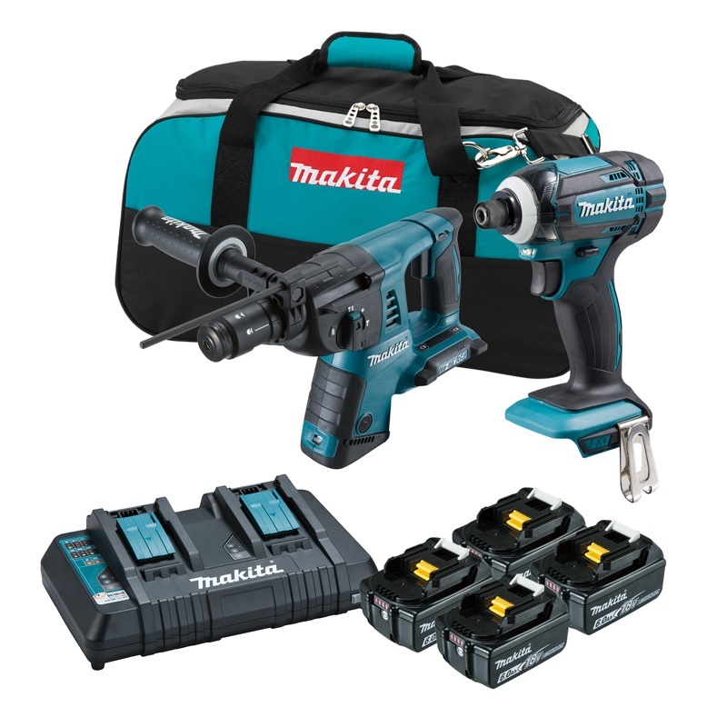 日本牧田MAKITA-DLX2241PGP 充電雙機組 ( 18V DTD149起子機+DHR264鎚鑽)