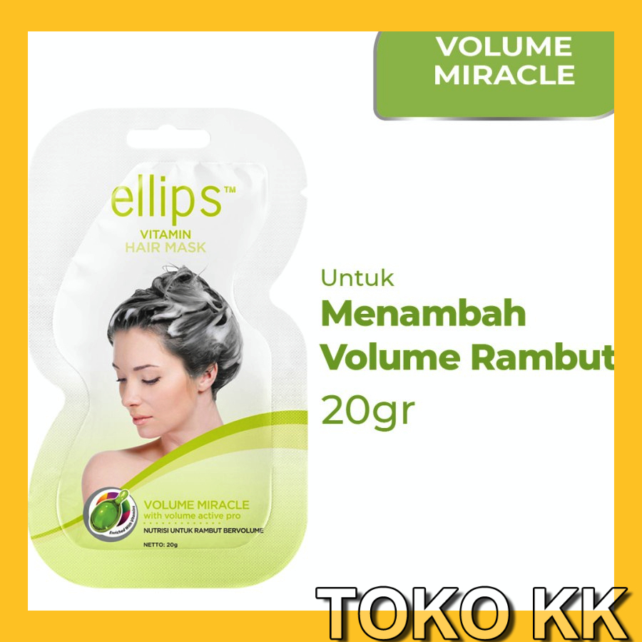 Ellips Vitamin Hair Mask Volume Miracle 20gr Elips KBT140 #1