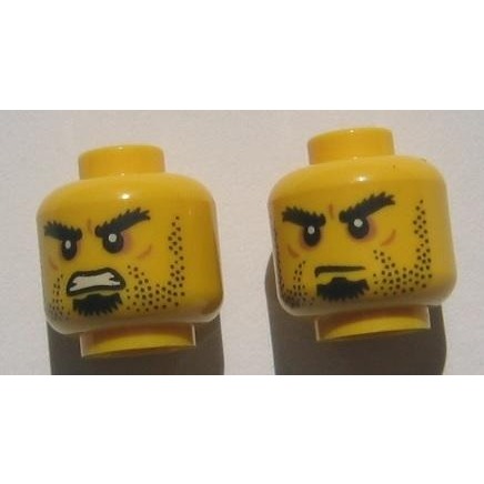 【樂高大補帖】LEGO 樂高 黃色 黑鬍子士兵臉【6038472/14353/3626cpb0979/70404】