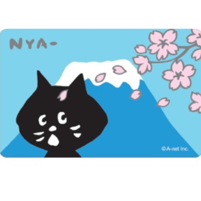 &lt;現貨&gt;NYA 悠遊卡 富士山與櫻花 NYA- 驚訝貓 EASYCARD 悠遊卡 普通卡 透明卡 交通卡