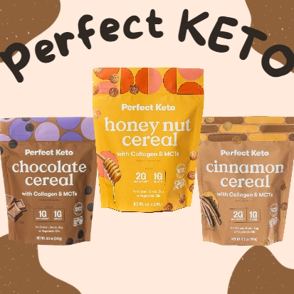 Perfect Keto完美生酮早餐麥片 巧克力 肉桂 蜂蜜堅果 美國代購