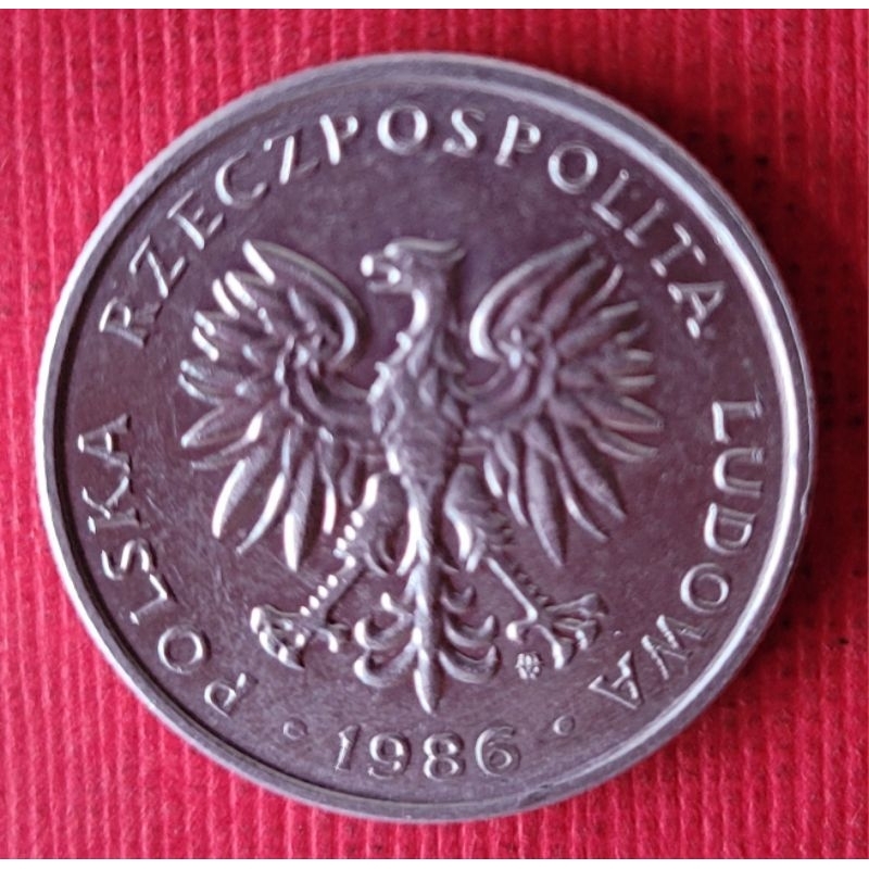 651全新波蘭1986年（50CROSZY)錢幣乙枚（保真，美品）。
