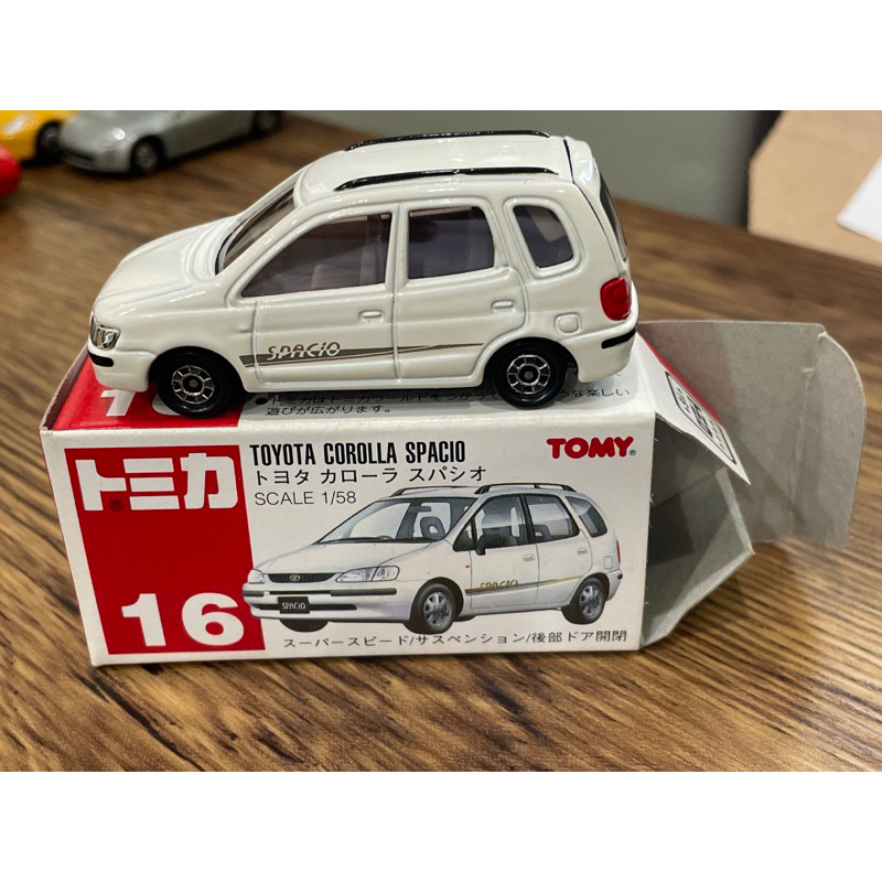 TOMICA  多美 NO.16 TOYOTA  COROLLA SPACIO  豐田 休旅車 絕版 紅標