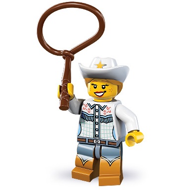 LEGO樂高 第8代人偶包 8833 4號 西部 女牛仔 Cowgirl
