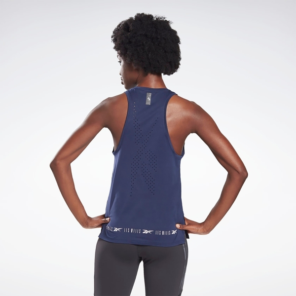 全新✨REEBOK LES MILLS® PERFORATED 女 高強度訓練 排汗 涼感 運動背心 藍XS 國際
