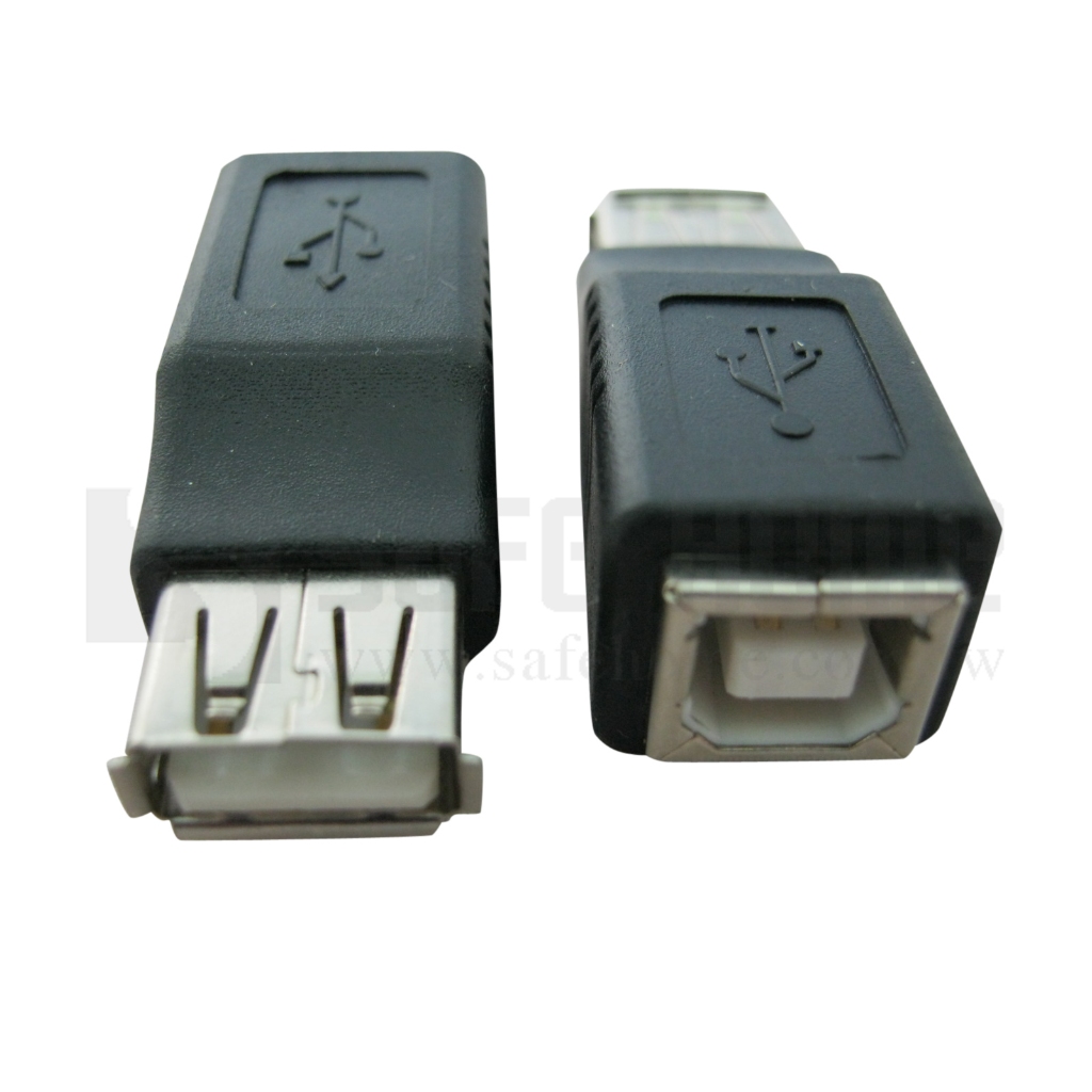 USB A母 轉USB B母 USB轉接頭，可將一般扁頭USB 和 印表機方頭 USB 轉接！CU2203