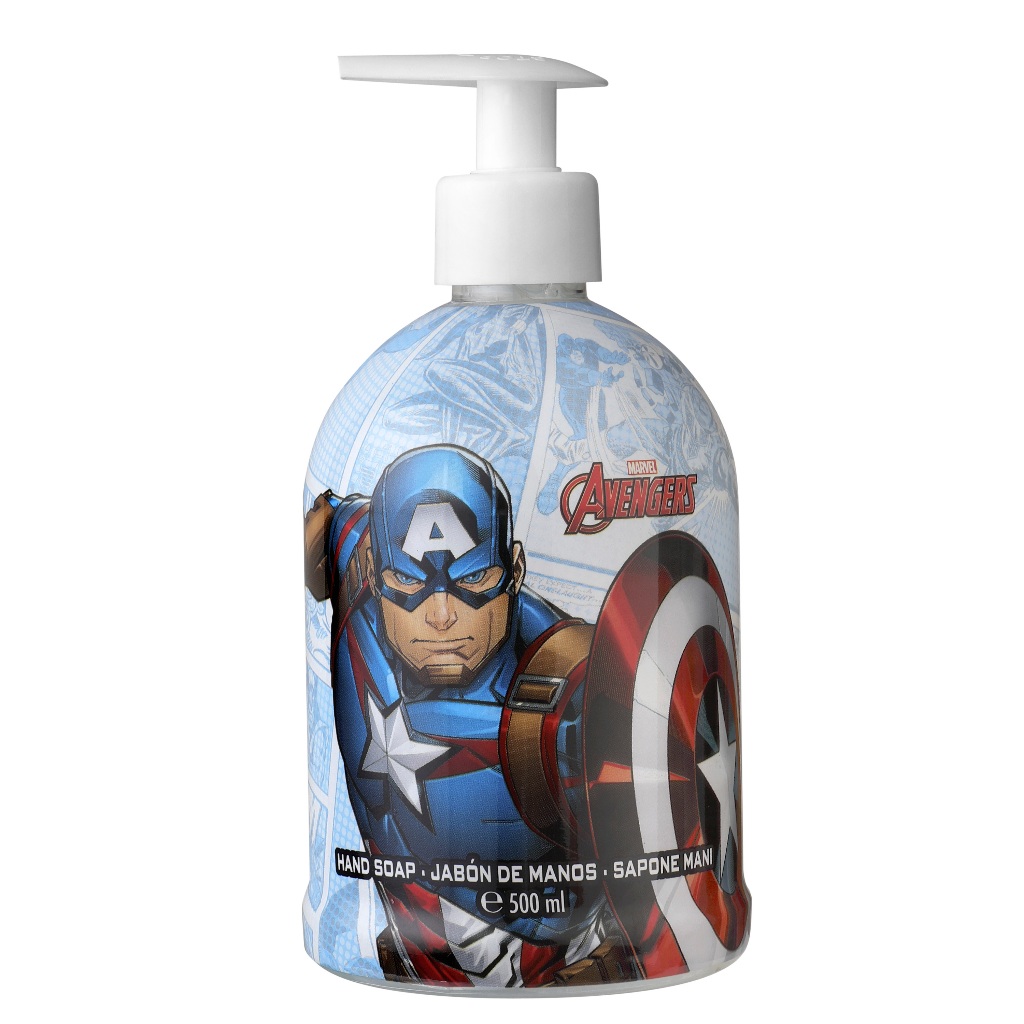 【MARVEL】美國隊長 西班牙溫和防護洗手液體皂 500ML｜GISH Beauty 洗手乳 液體皂