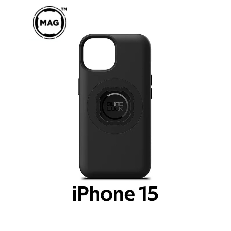 【Quad Lock】 iPhone 15 MAG 磁吸式保護殼 蘋果摩托車機車手機架快拆手機防摔殼編號30055518