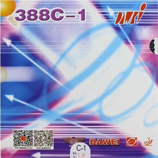 達叔乒乓桌球-DAWEI大維388C-1乒乓球膠皮 生膠套膠(黑/紅) 效能優異 顆粒 長膠 桌球膠皮