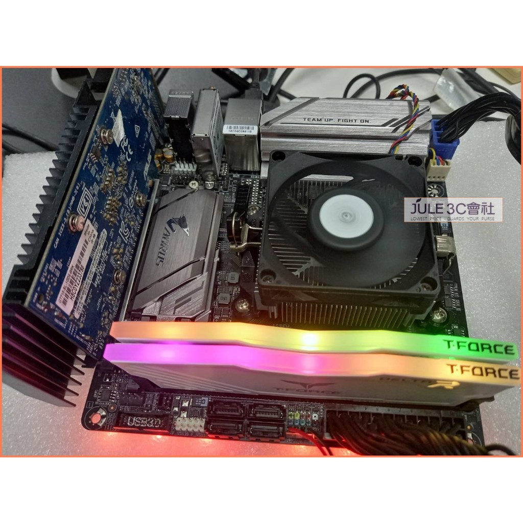 JULE 3C會社-技嘉 B450I AORUS PRO WIFI 主機板+ R5 2600 CPU+ 16G RGB