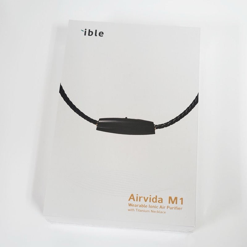 Ible Airvida M1 鈦項圈負離子清淨機 PM2.5 經典編織 50公分 黑 二手轉售