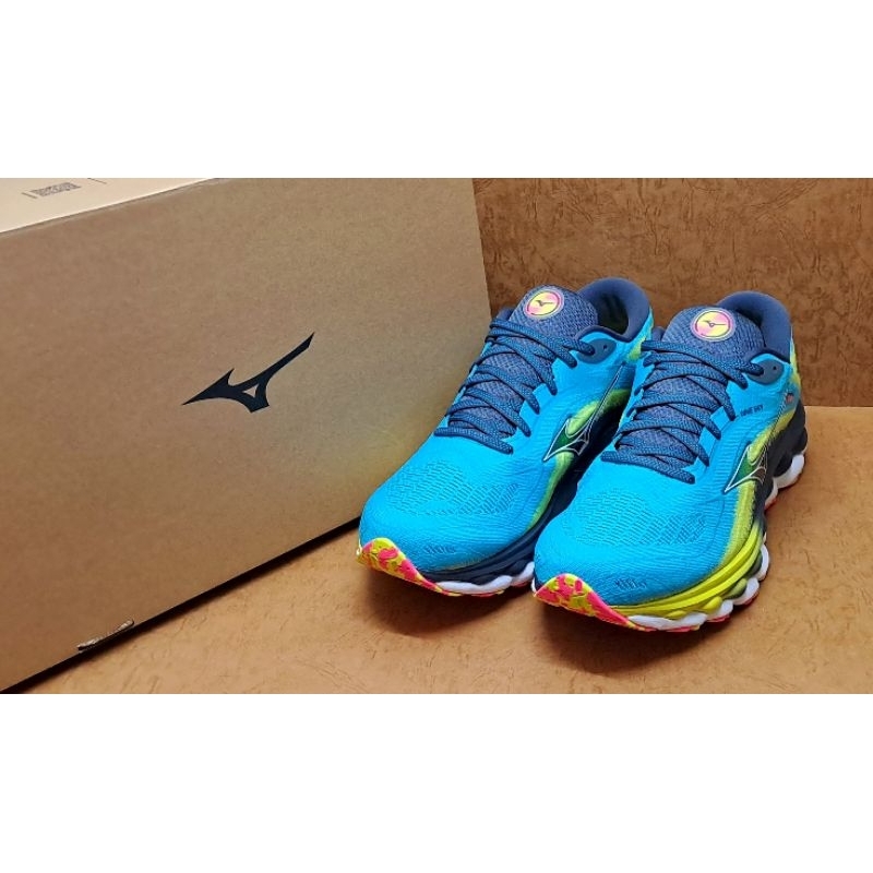 ✩Pair✩ 美津濃 MIZUNO WAVE SKY 7 男慢跑鞋 輕量 J1GC230203 Enerzy 極致避震