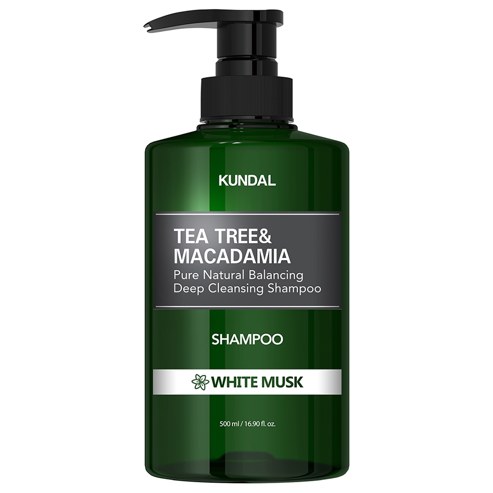 KUNDAL茶樹澳洲堅果控油洗髮露500ml-白麝香