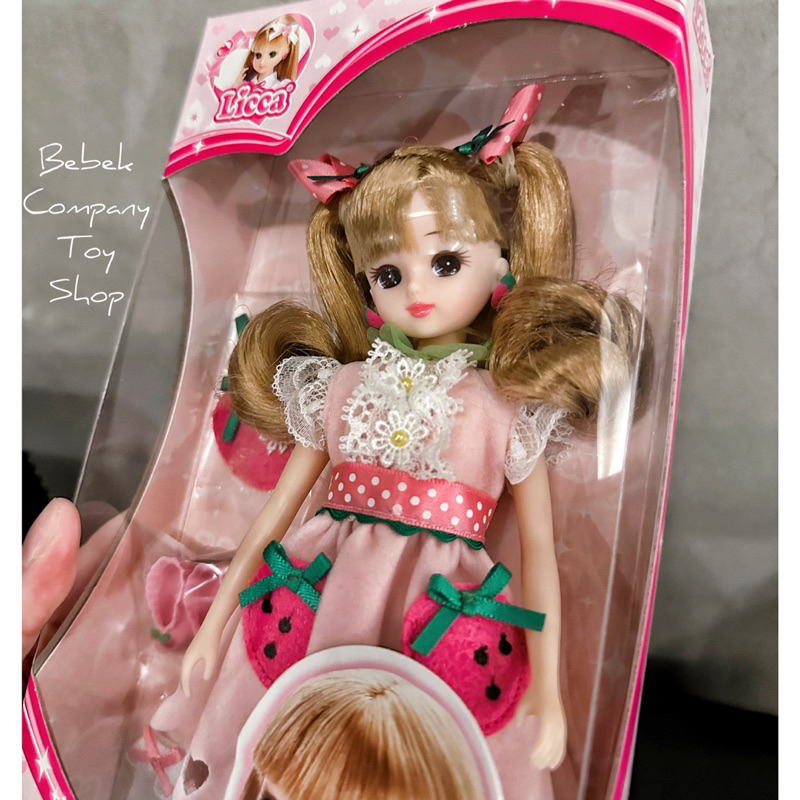 現貨 日本絕版🇯🇵全新未拆 LICCA 草莓 洋裝 雙馬尾 莉卡娃娃 莉卡 收藏 古董娃娃