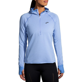 【BROOKS】女 Notch 保暖連帽上衣 2.0 麻花薰衣草藍(221568497)