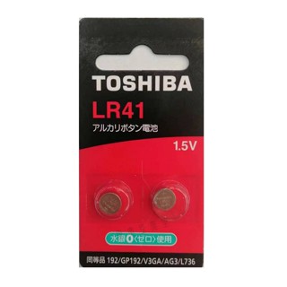 【TOSHIBA】東芝 LR41/LR44/LR1130 鈕扣電池 水銀電池 2入裝 1.5V