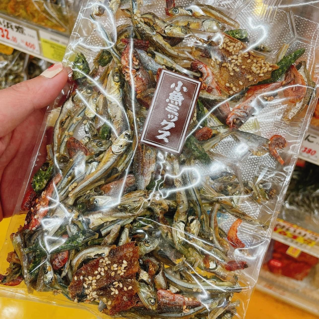 【鴨子日本倉庫】現貨！日本零食 白石海產 綜合小魚乾 小魚乾 120g