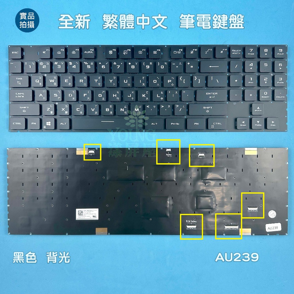 【漾屏屋】華碩 Asus Scar 5 Moba 6 Plus G733 G733L G733Q G733Z 中文 鍵盤