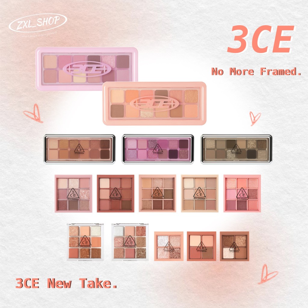 夏日限定新色🌸【ZXL_SHOP 】3CE 便當盒系列🌟十二色眼影盤 眼影盤 韓國